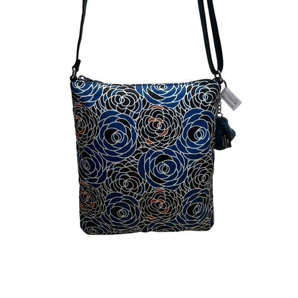 Kipling Women’s Blue Multi Floral Pattern Adjustable Strap Crossbody Bag Sz M - Picture 3 of 14